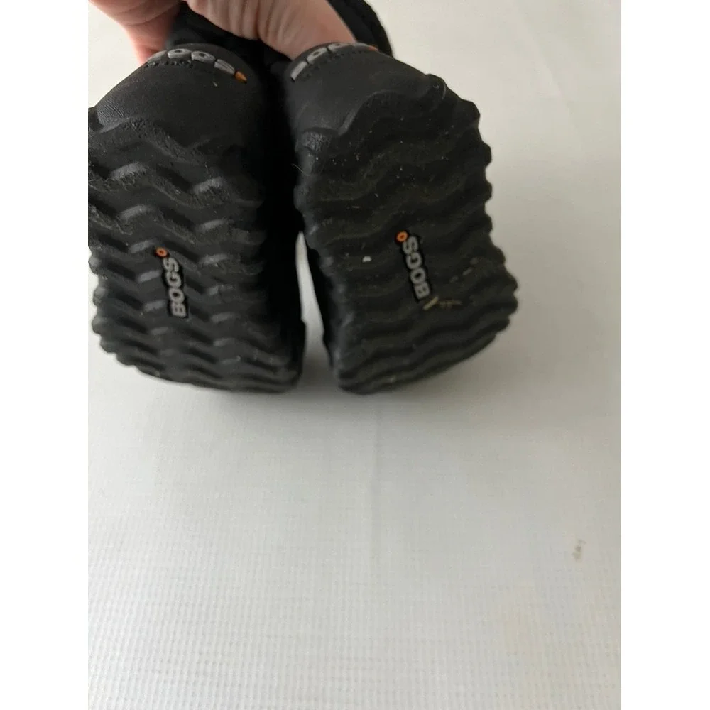 Bogs BMOC Snow Boots Infants Size 5 Black Faux Fur Lined Waterproof 72760K-001